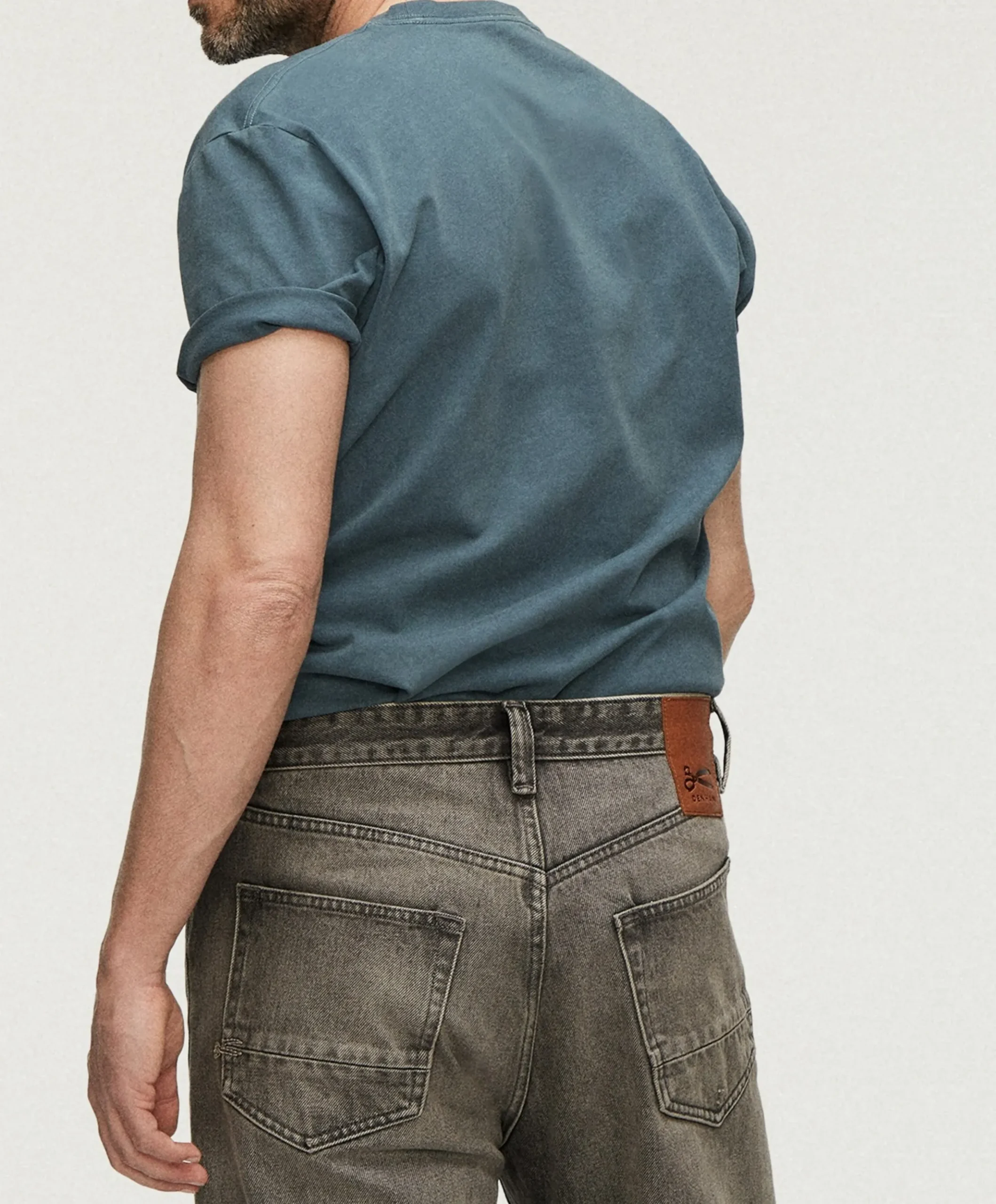 Heren T-shirt blauw