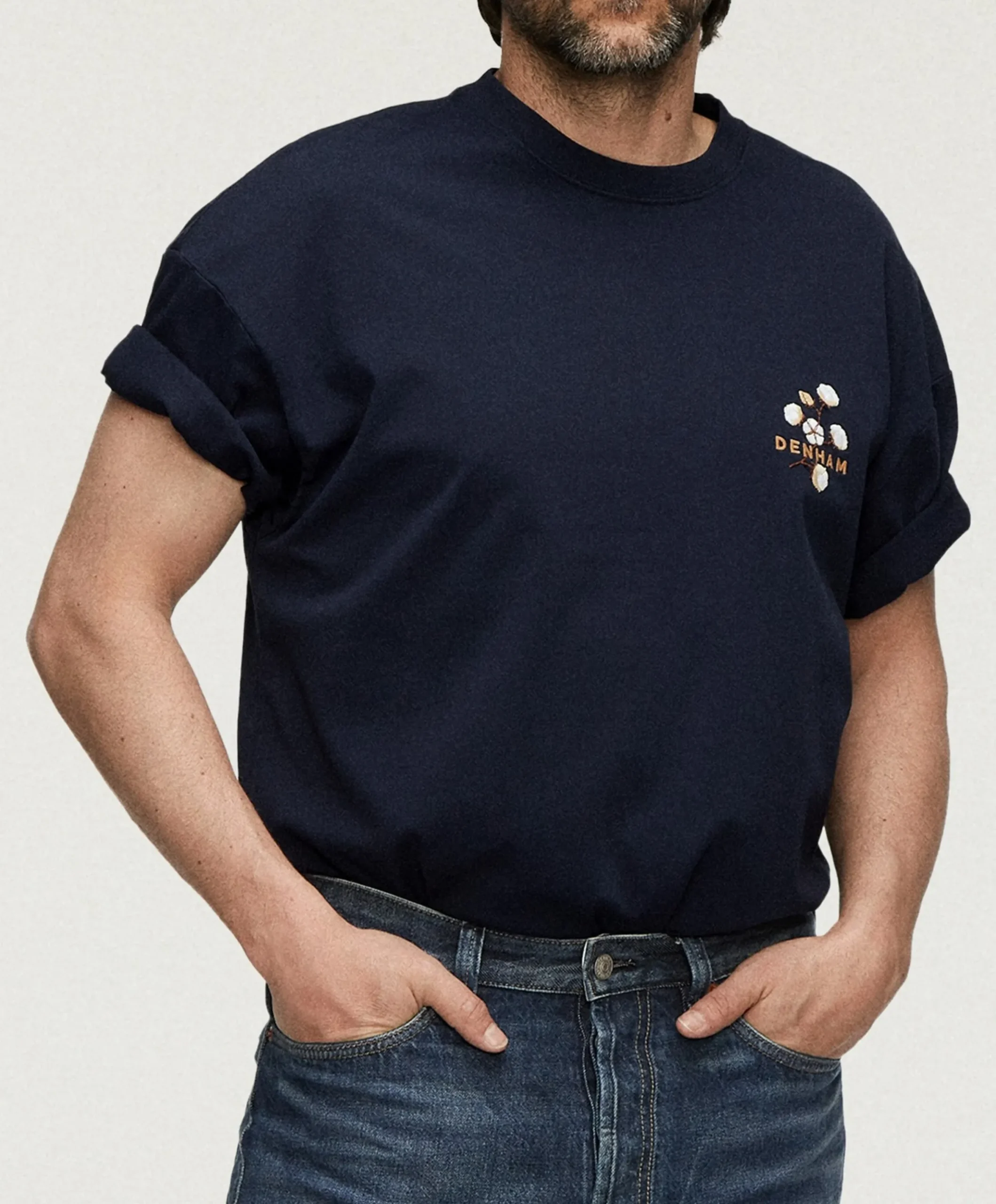 Heren T-shirt blauw