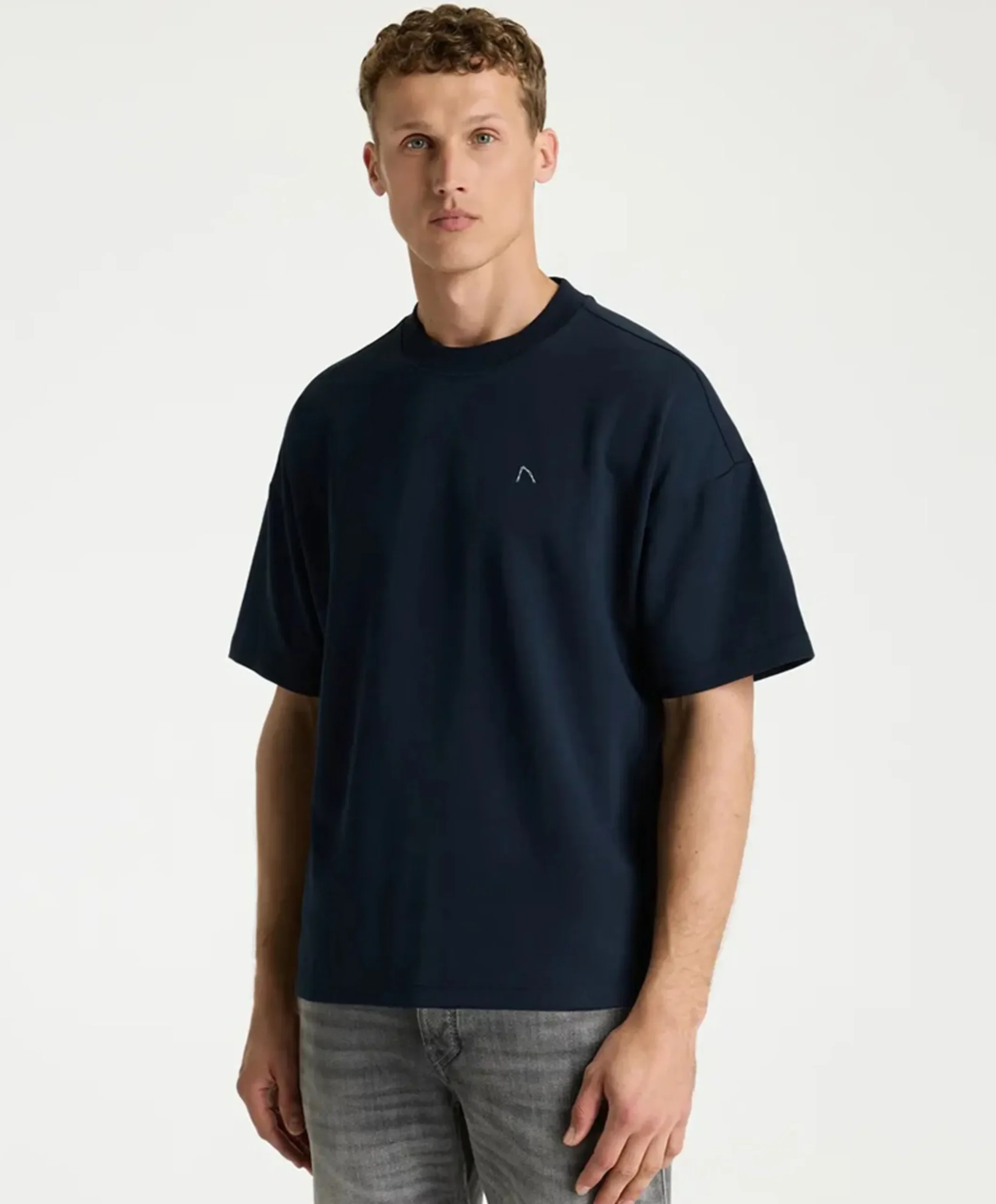 Heren T-shirt blauw