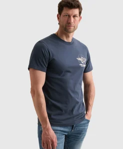 Heren T-shirt blauw