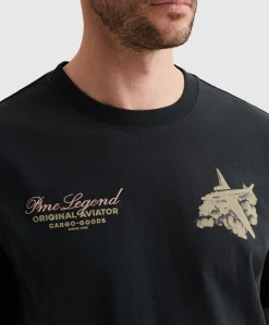 Heren T-shirt blauw