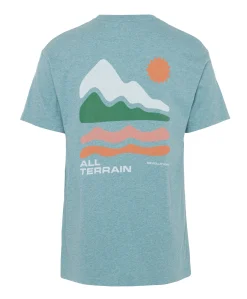 Heren T-shirt blauw