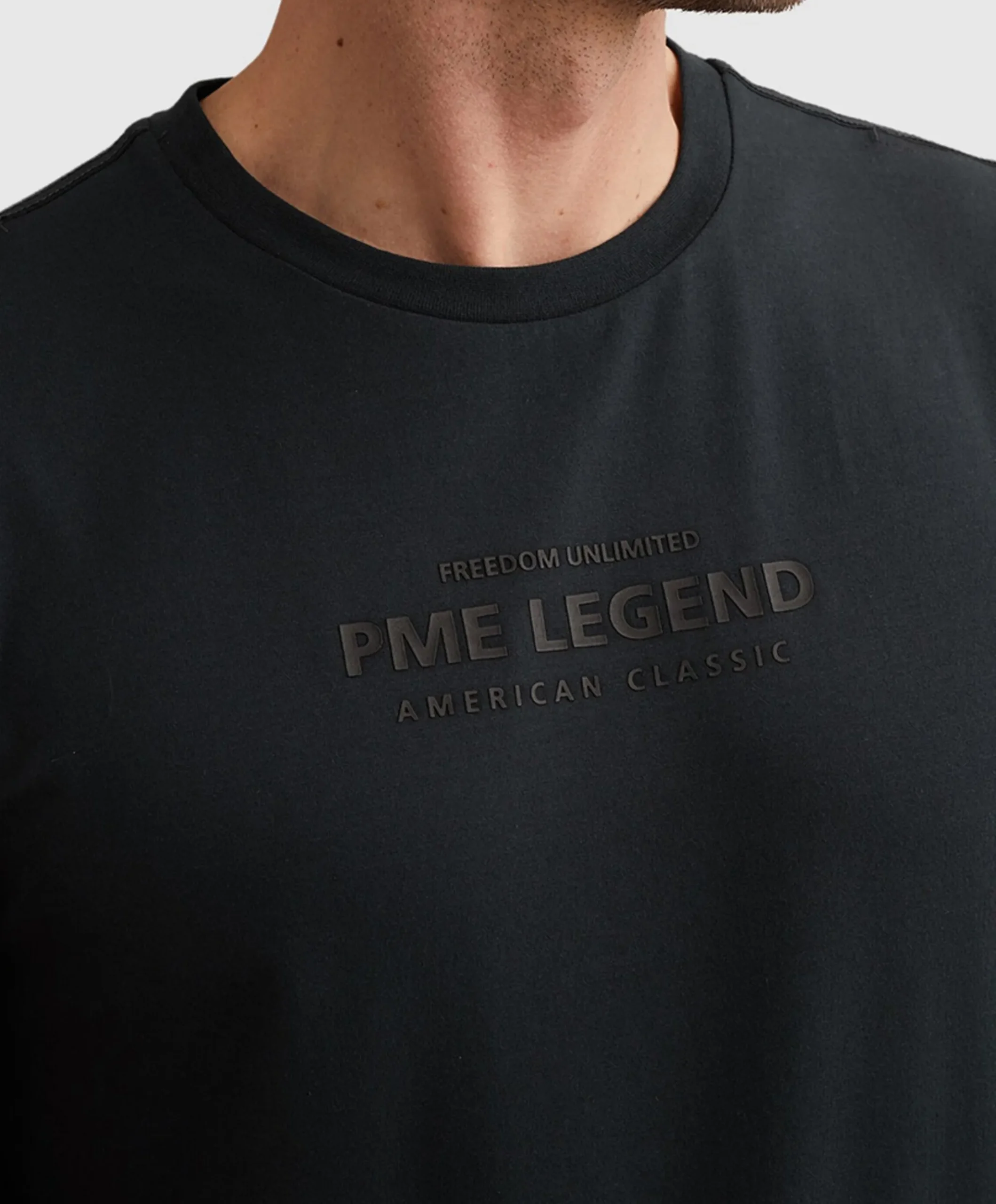 Heren T-shirt blauw