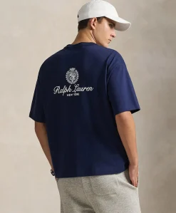 Heren T-shirt blauw
