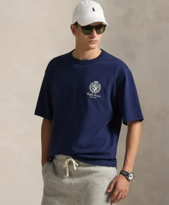 Heren T-shirt blauw