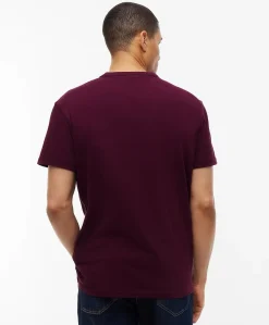 Heren T-shirt bordeaux