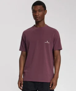 Heren T-shirt bordeaux