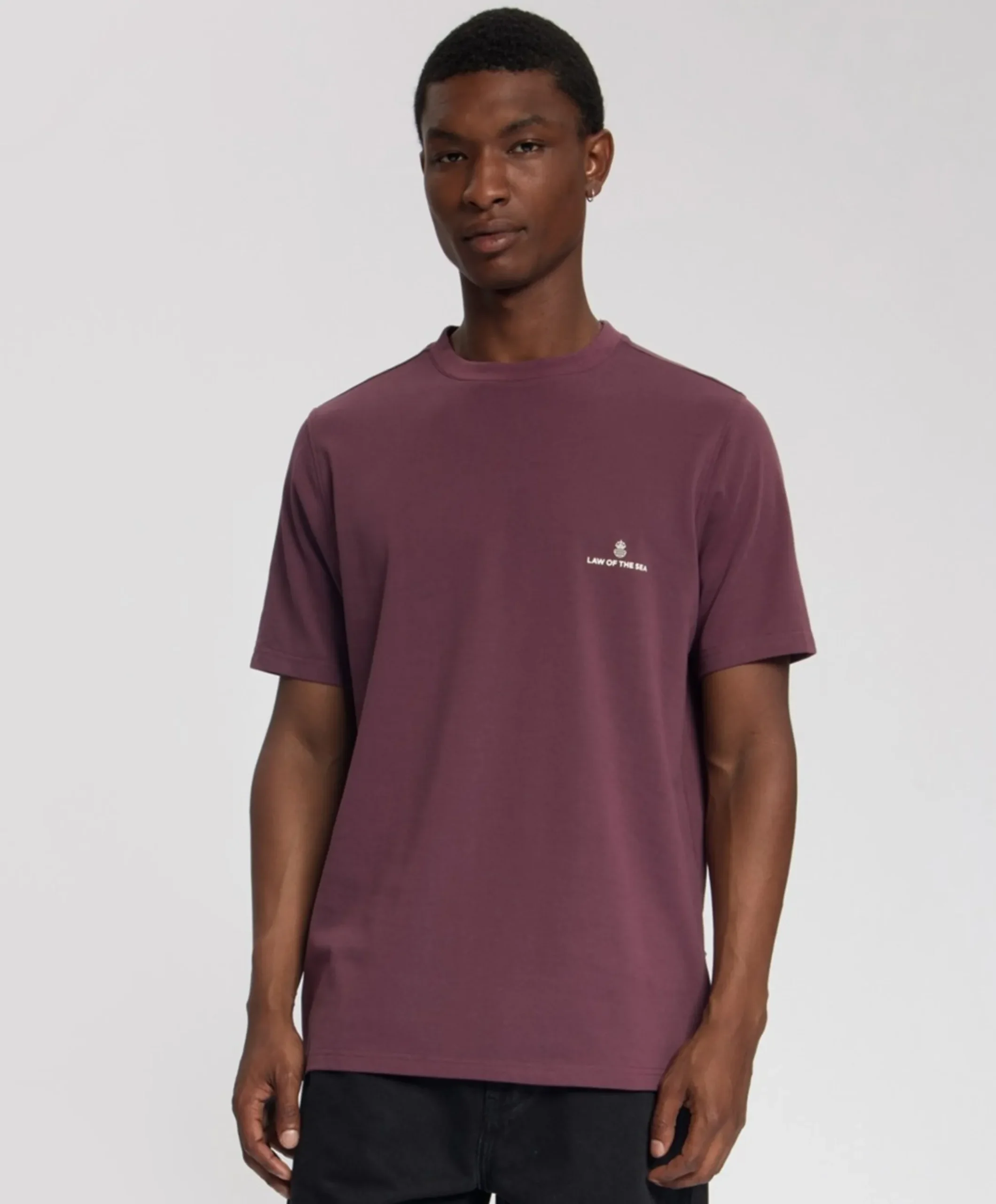 Heren T-shirt bordeaux