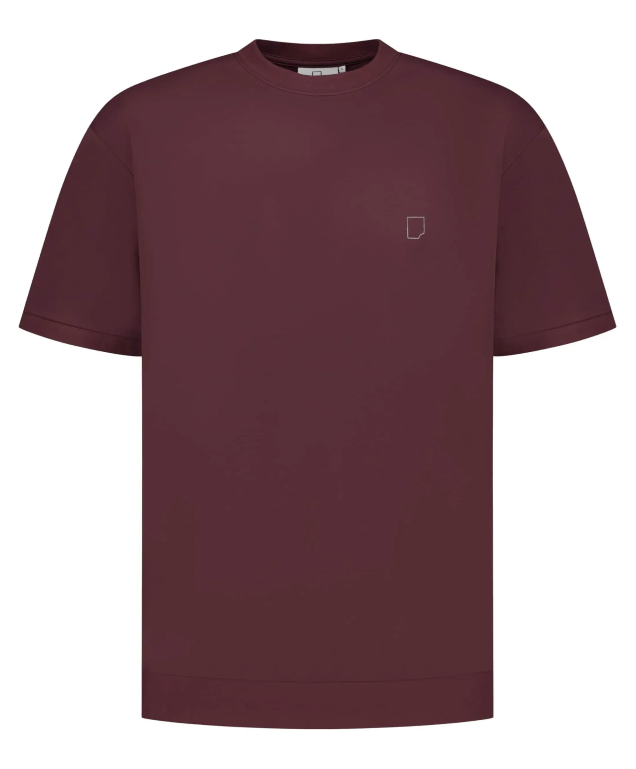 Heren T-shirt bordeaux