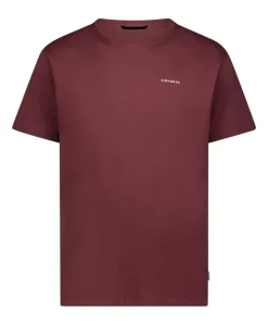 Heren T-shirt bordeaux