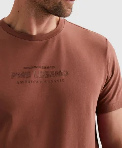 Heren T-shirt bordeaux