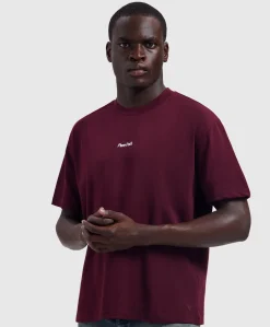 Heren T-shirt bordeaux