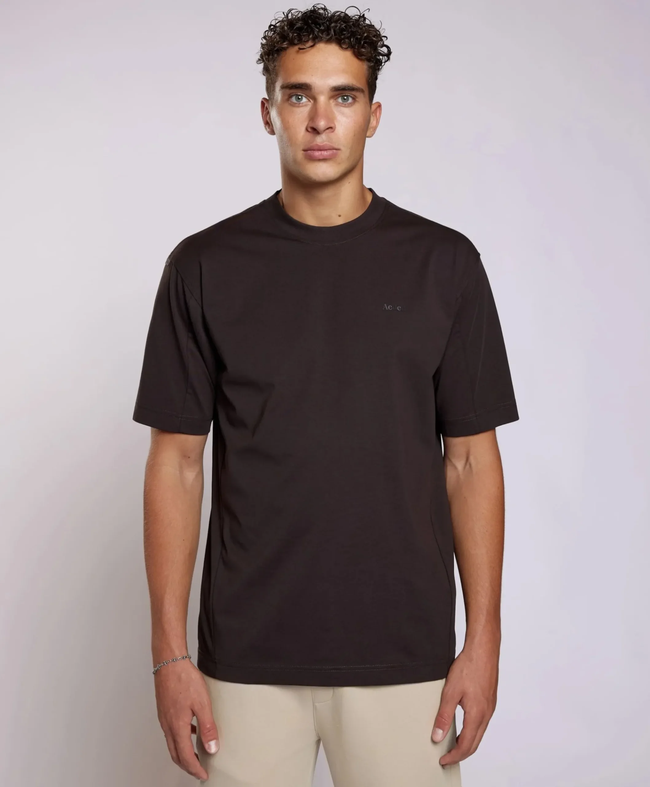 Heren T-shirt bruin