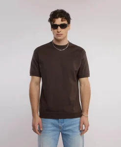 Heren T-shirt bruin