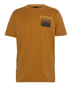 Heren T-shirt bruin