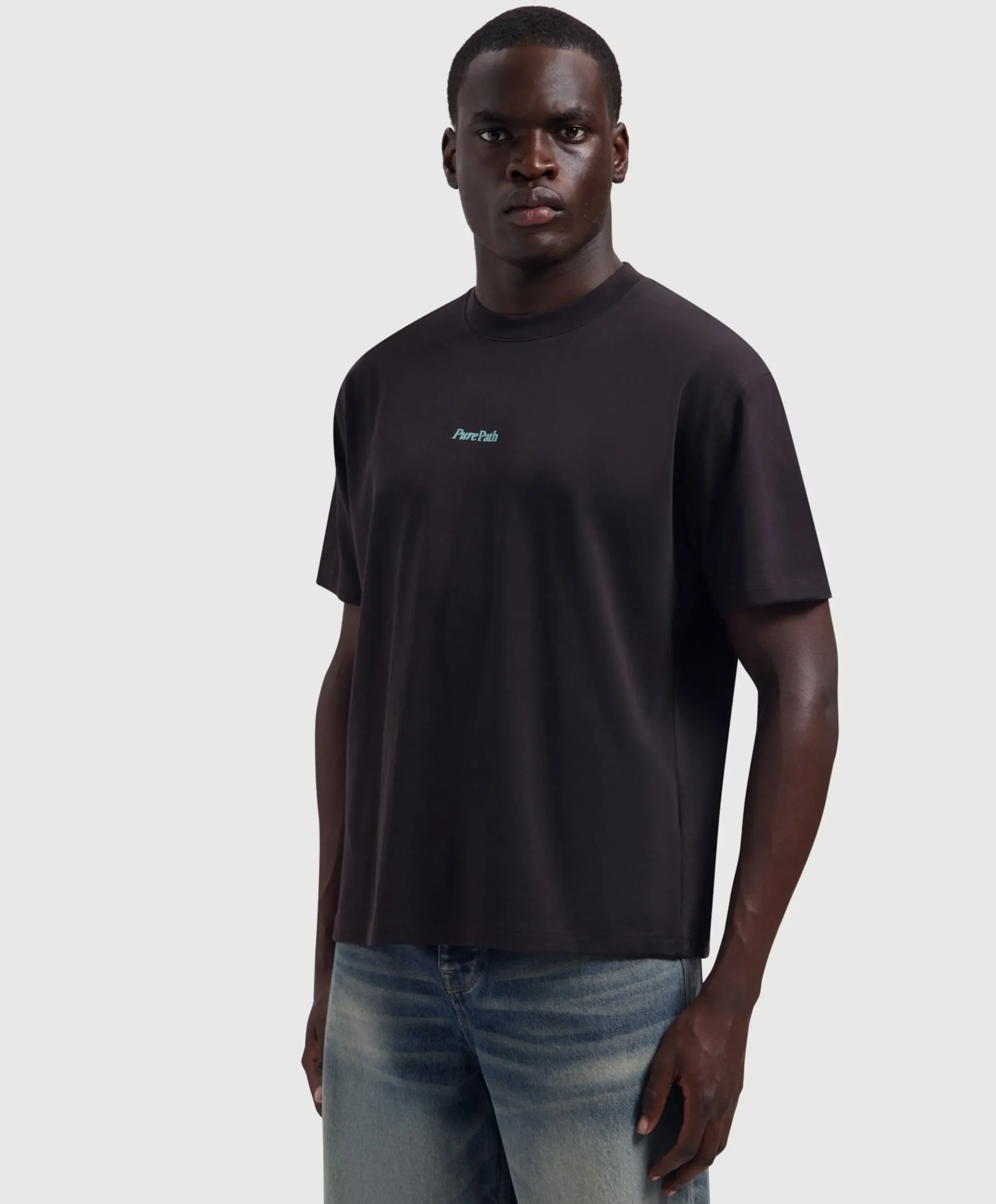 Heren T-shirt bruin