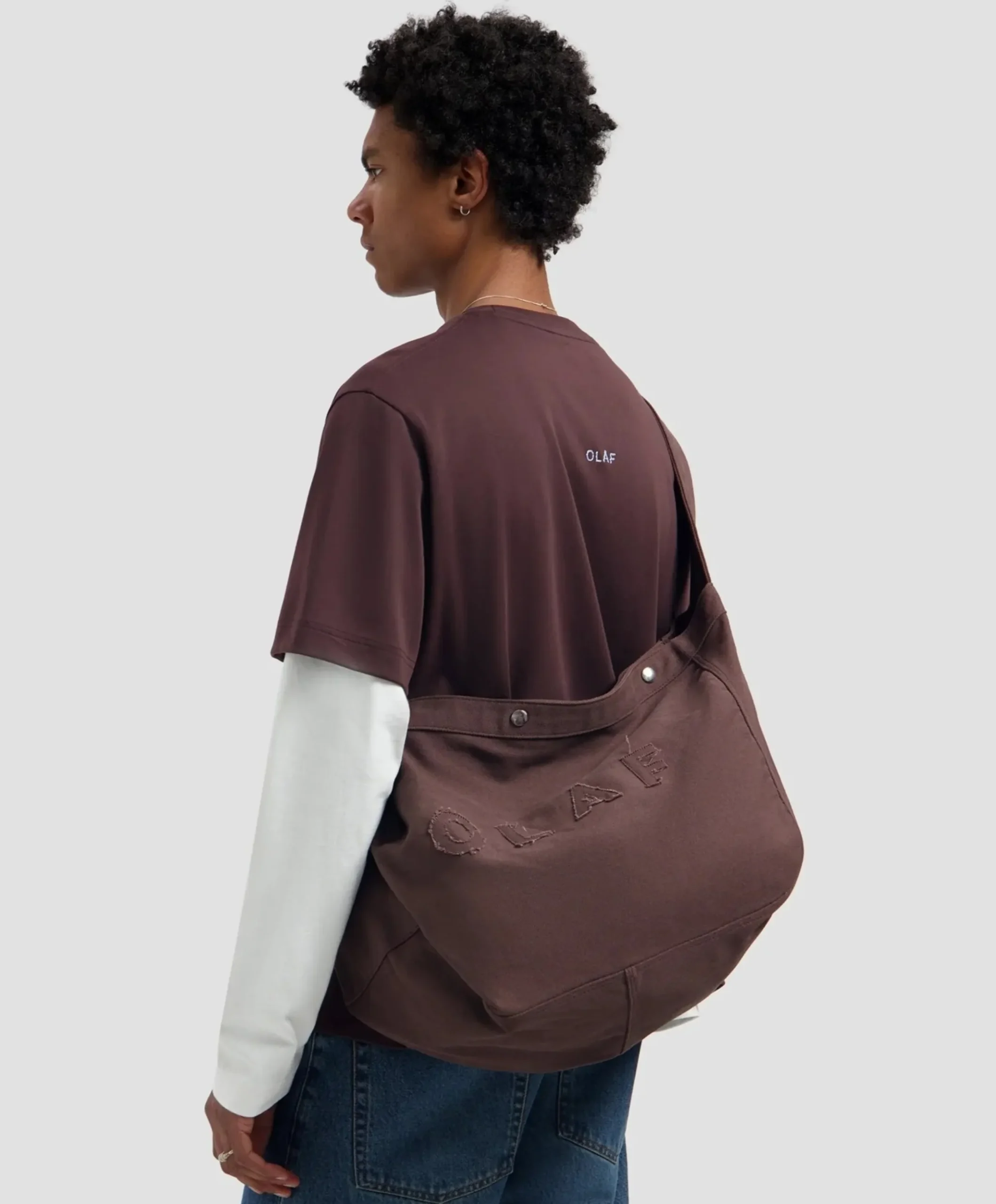 Heren T-shirt bruin