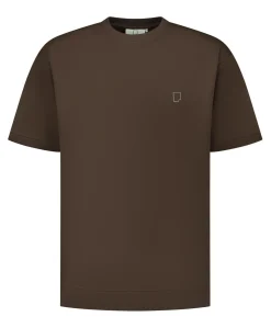 Heren T-shirt bruin