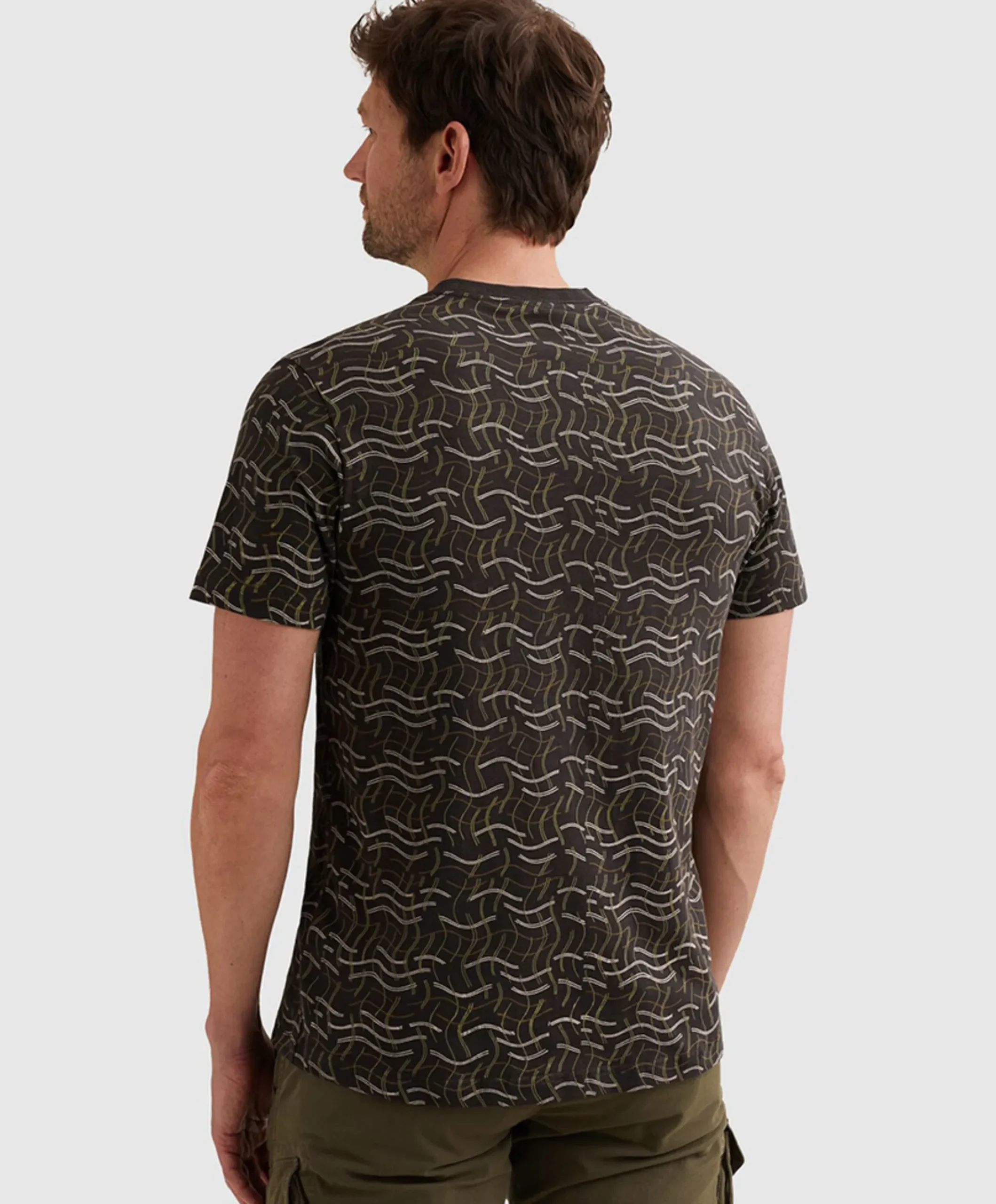 Heren T-shirt bruin