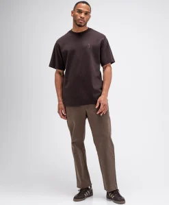 Heren T-shirt bruin