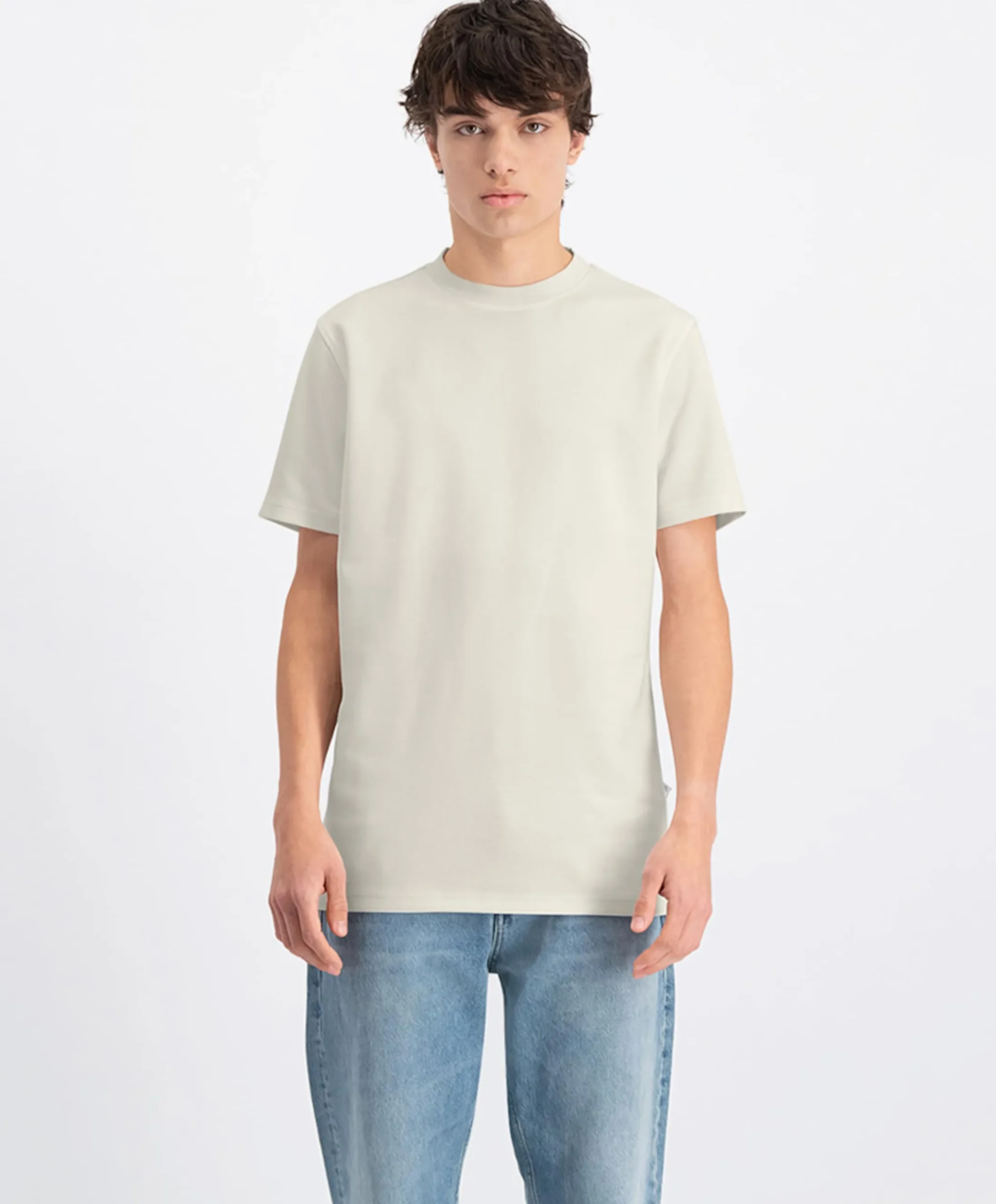 Heren T-shirt ecru