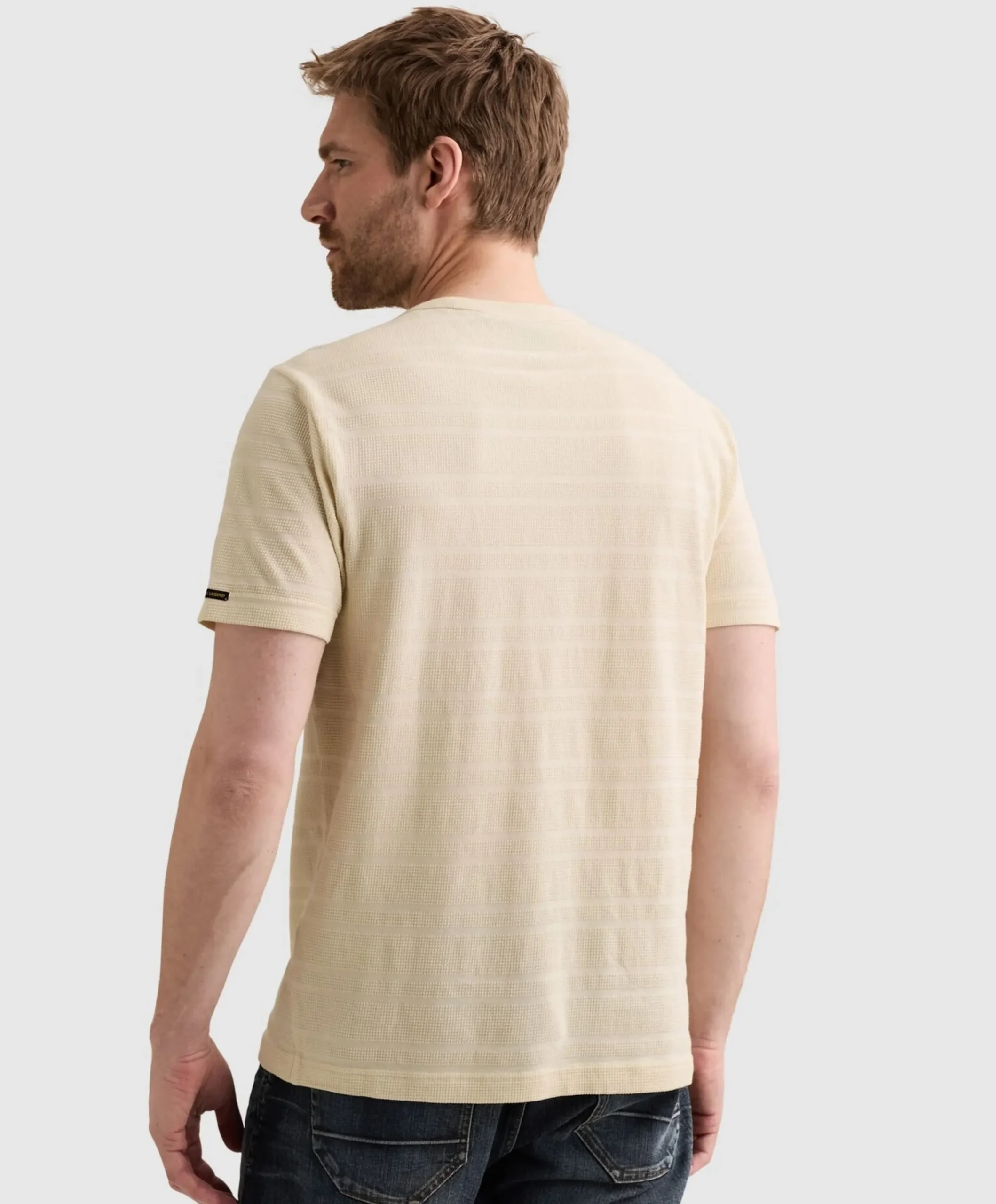 Heren T-shirt ecru