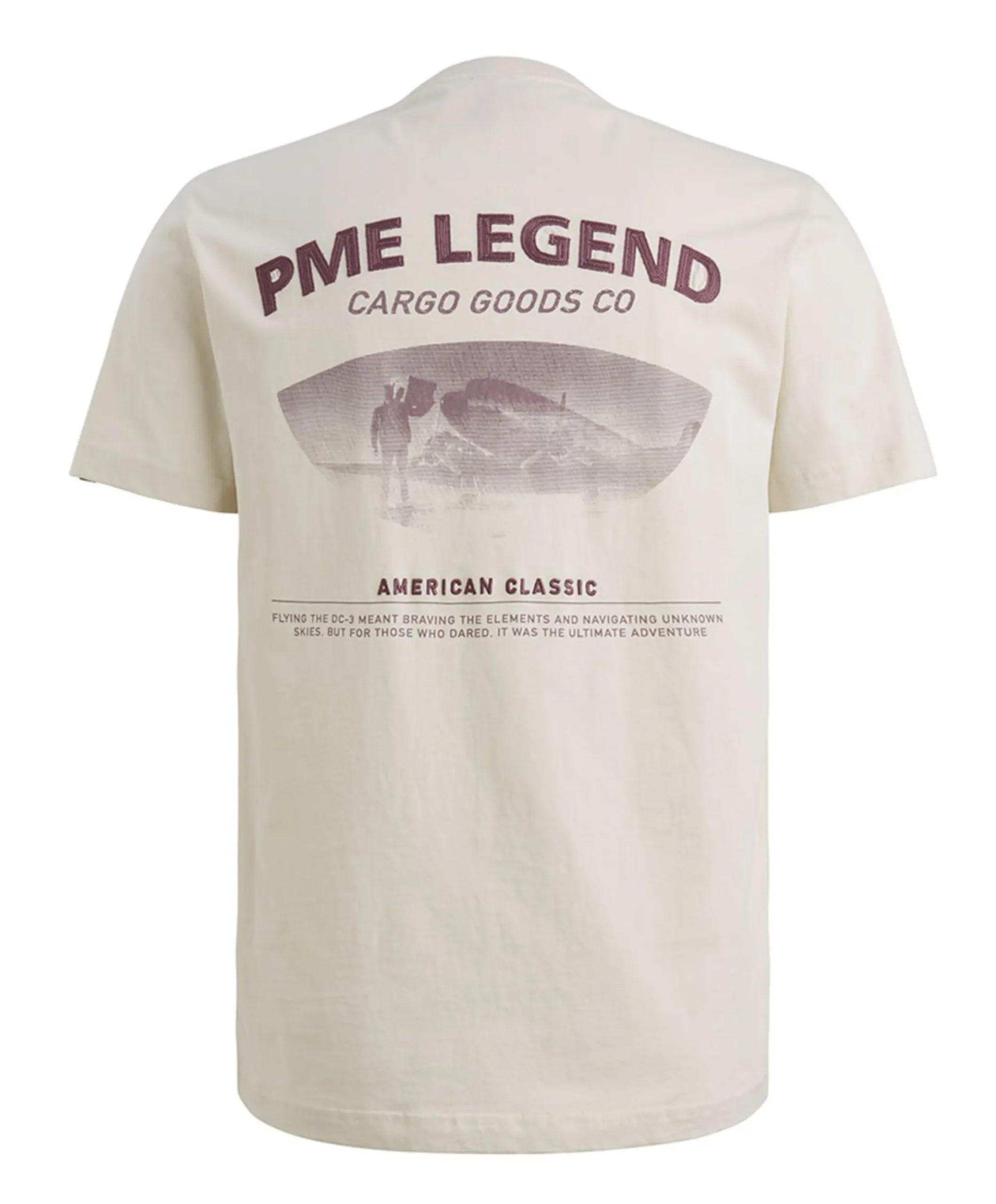 Heren T-shirt ecru