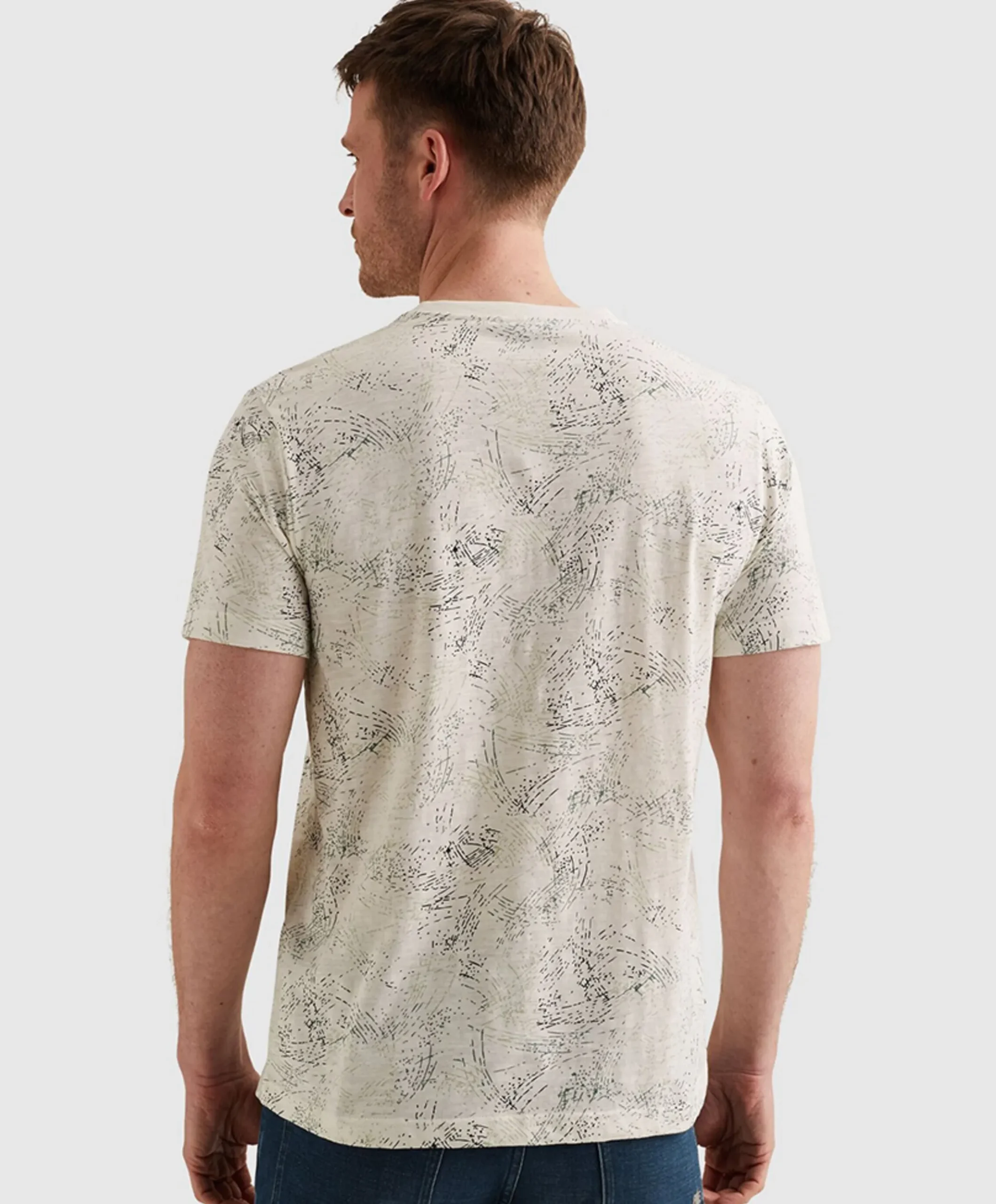 Heren T-shirt ecru