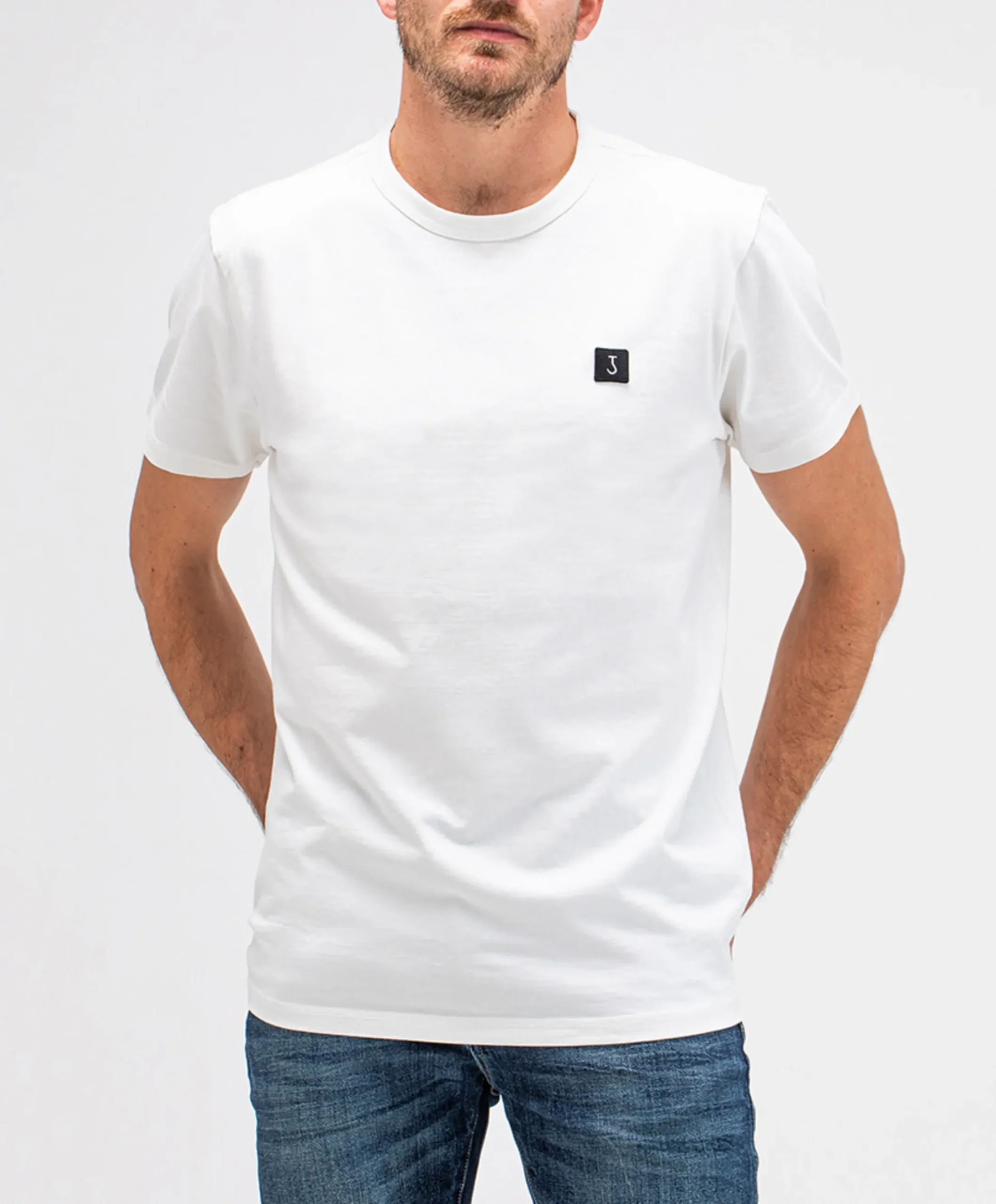 Heren T-shirt ecru