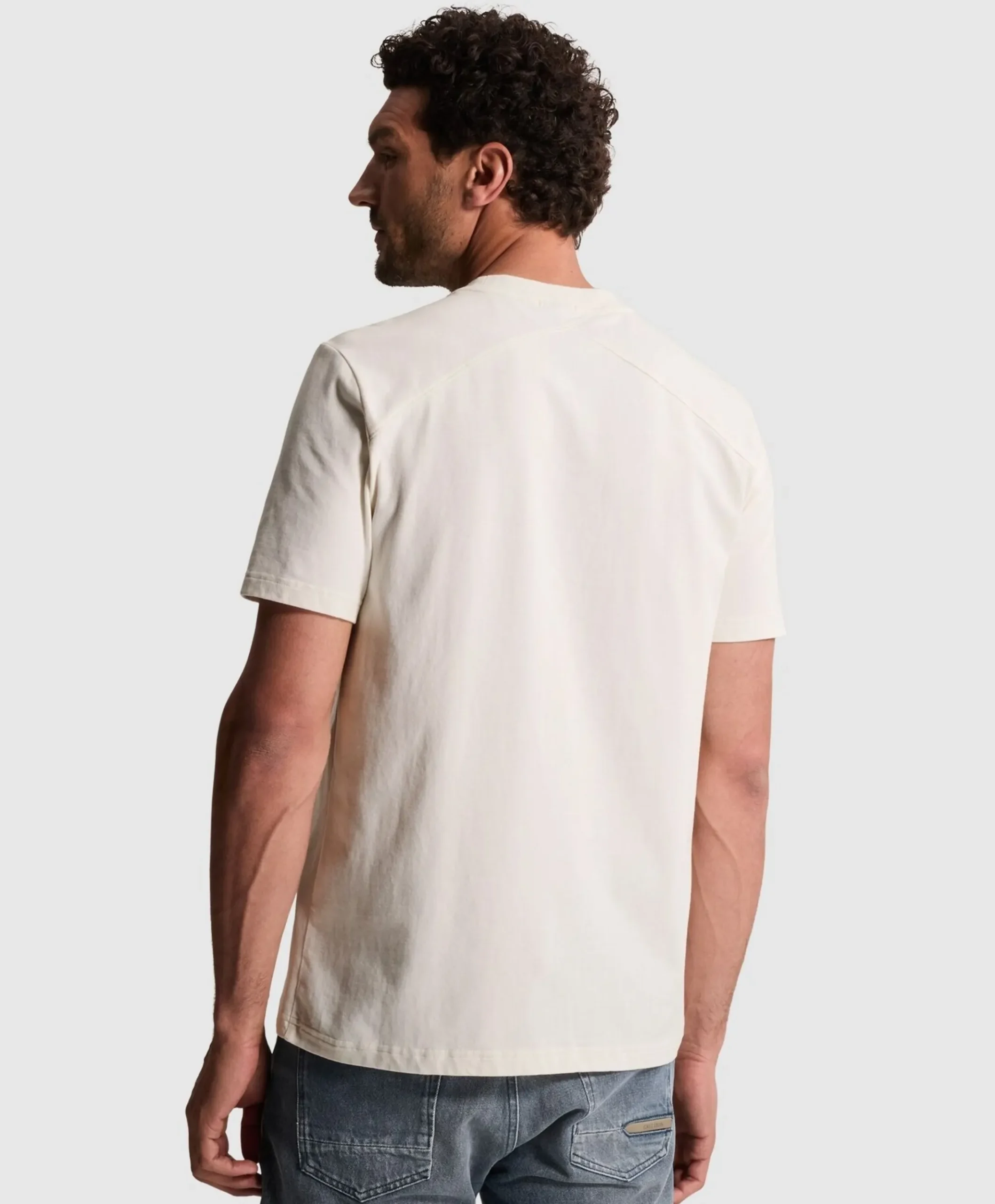 Heren T-shirt ecru