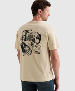 Heren T-shirt ecru