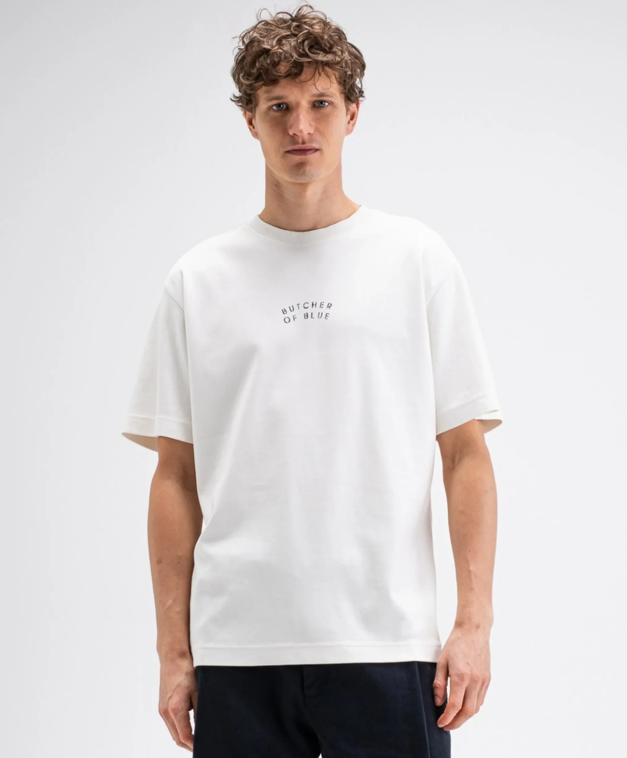 Heren T-shirt ecru