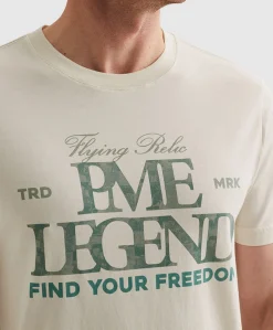 Heren T-shirt ecru