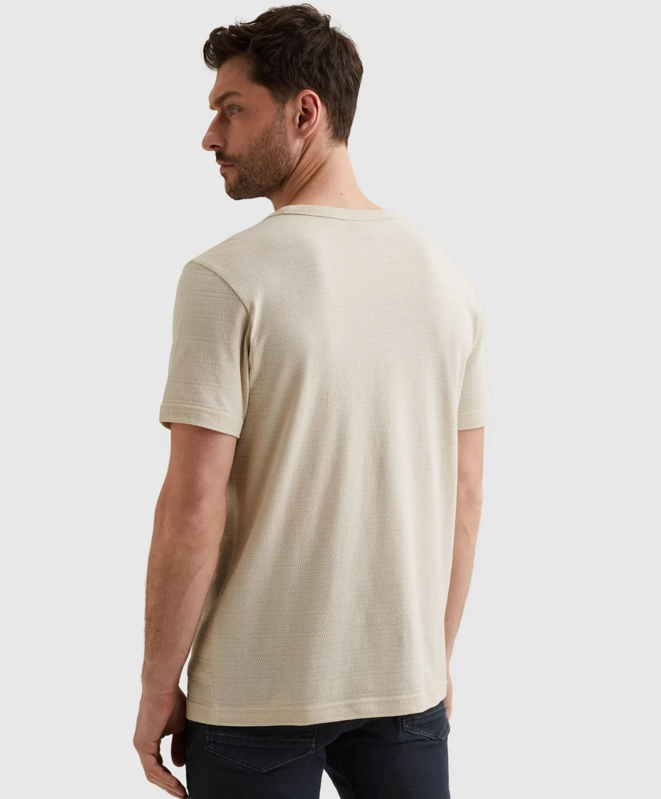 Heren T-shirt ecru