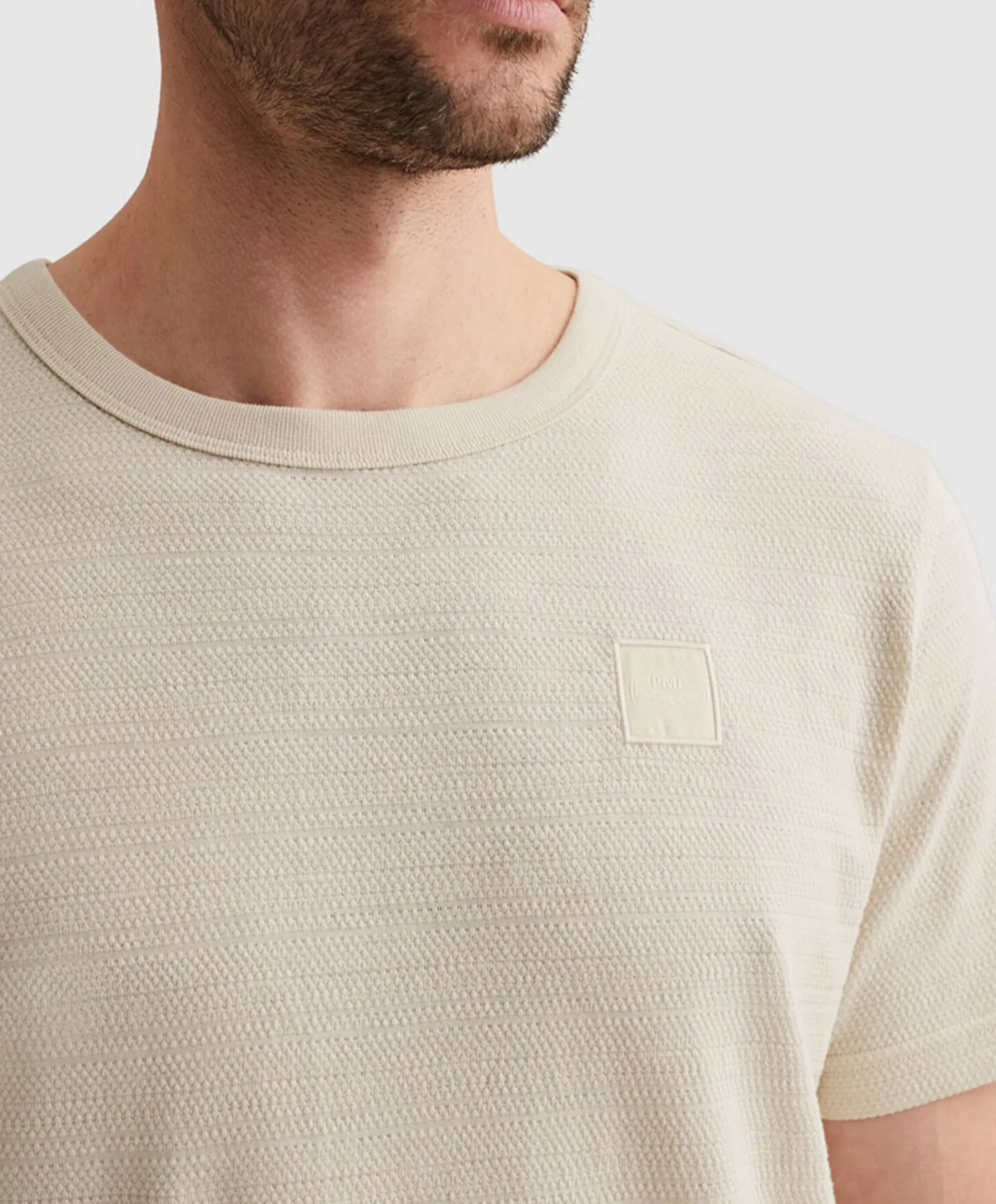 Heren T-shirt ecru