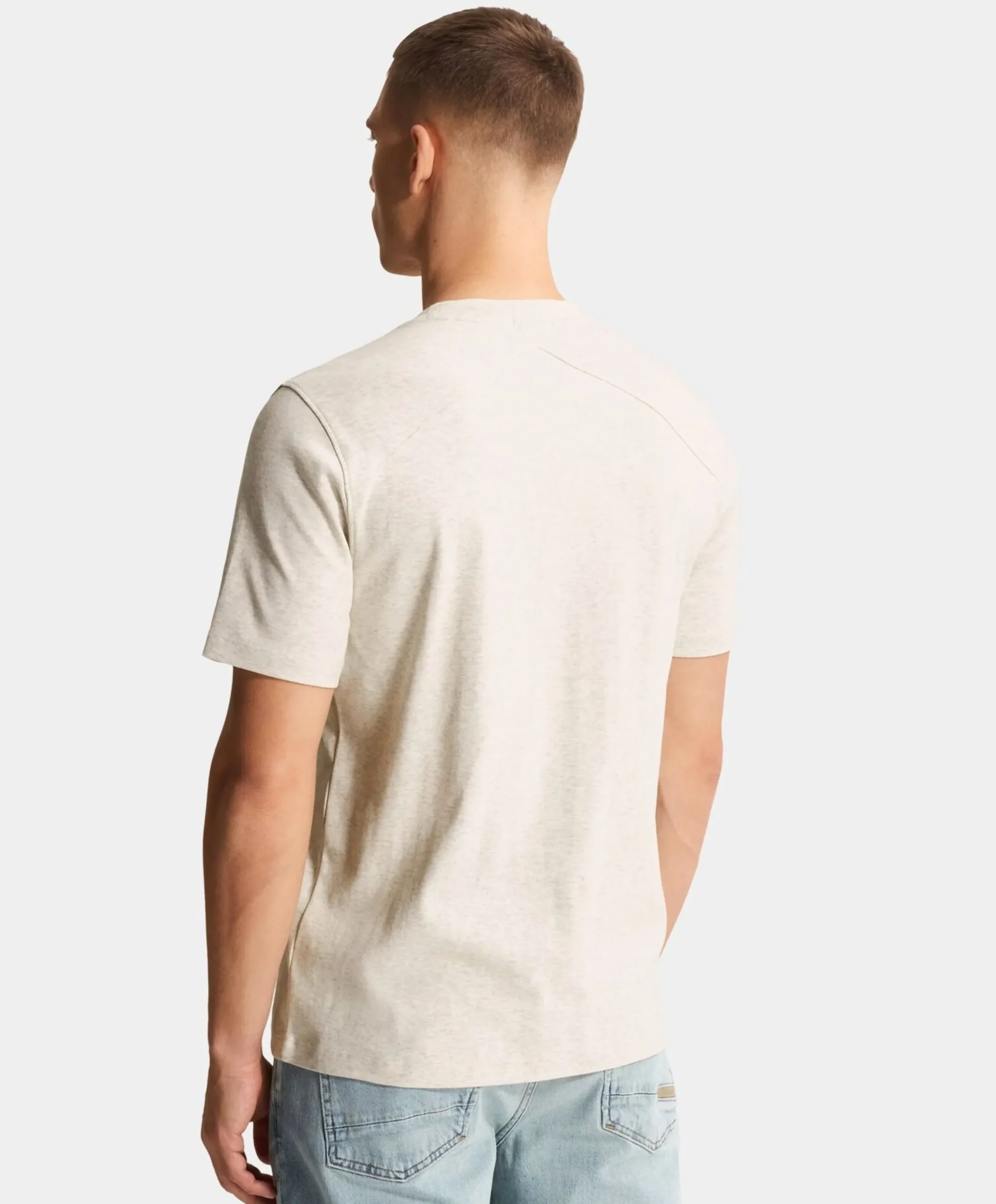 Heren T-shirt ecru