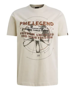 Heren T-shirt ecru