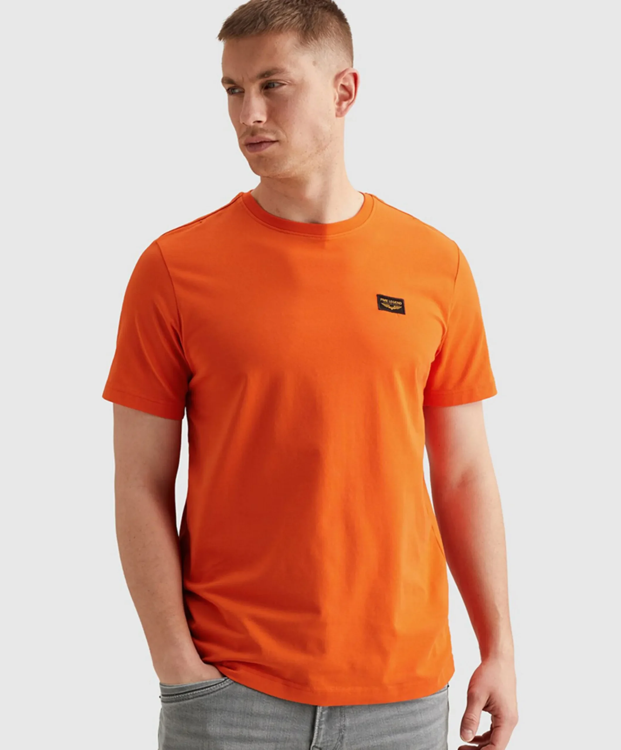 Heren T-shirt oranje