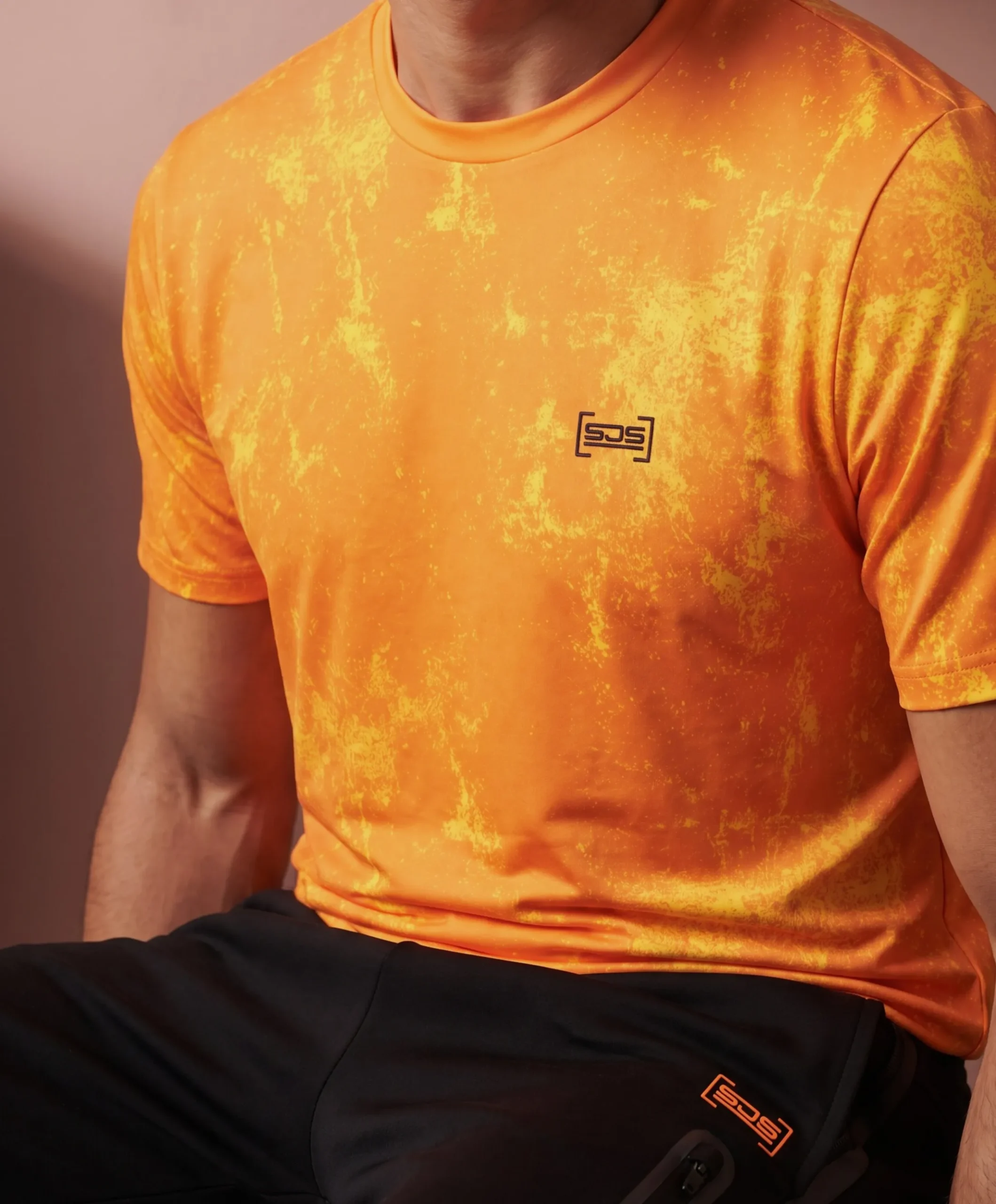 Heren t-shirt oranje