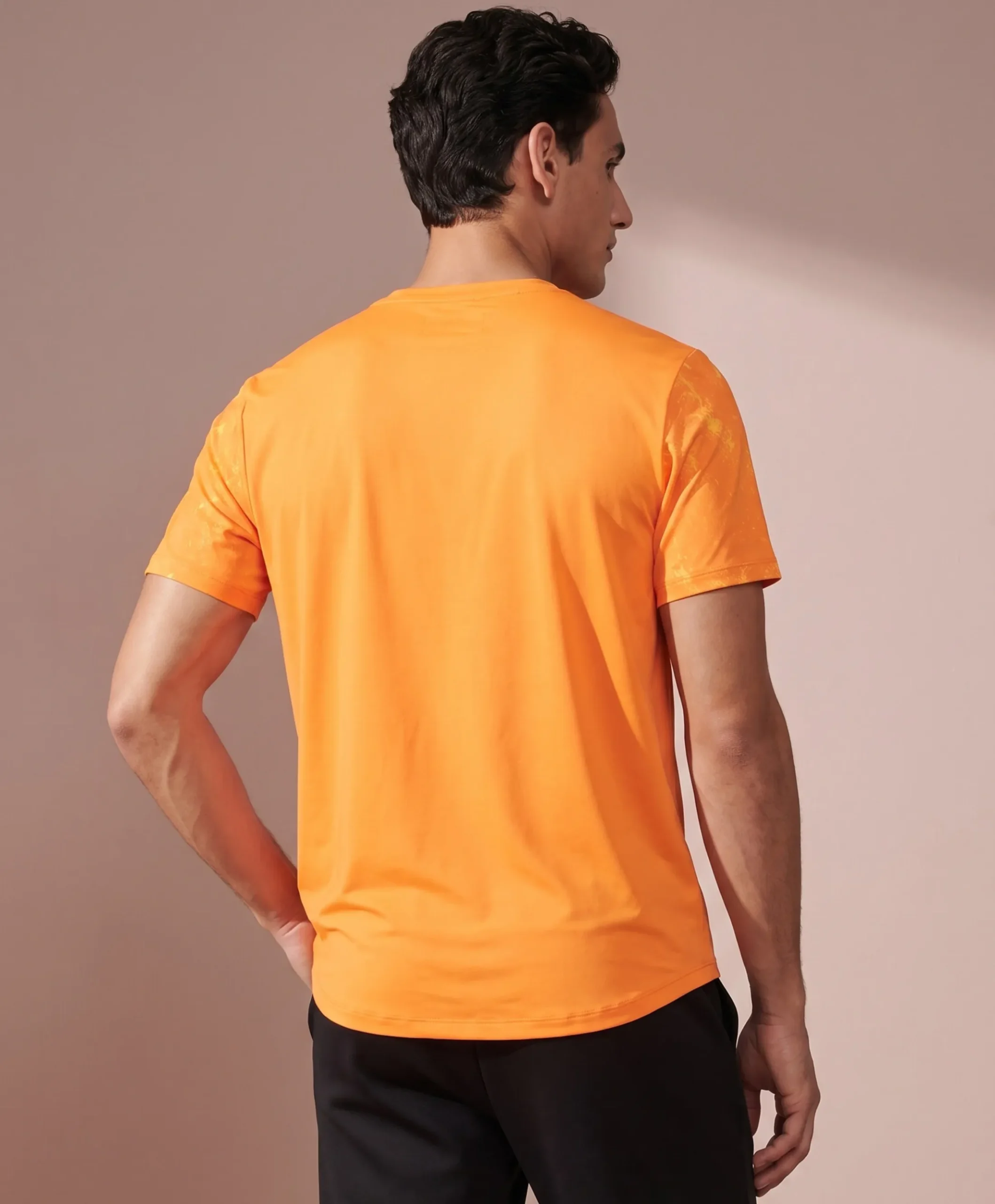 Heren t-shirt oranje