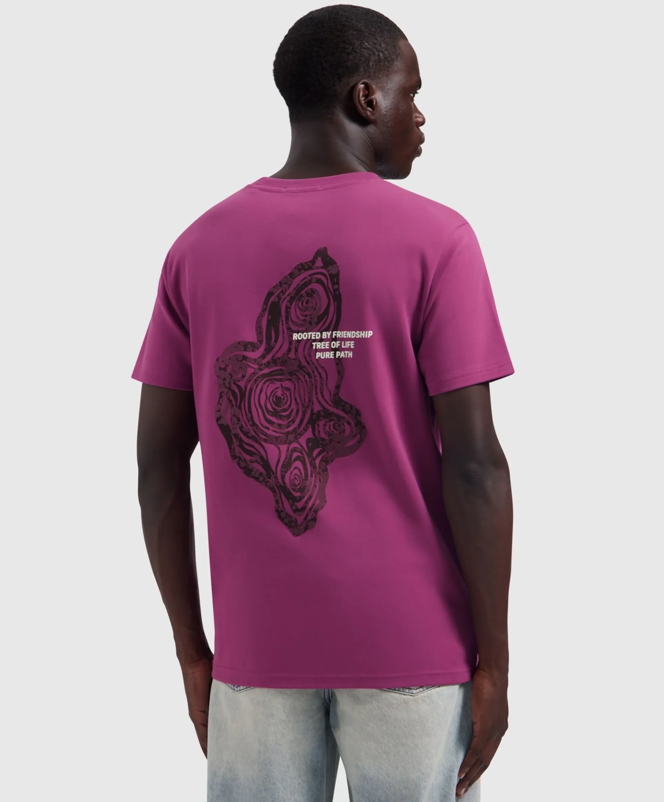 Heren T-shirt paars