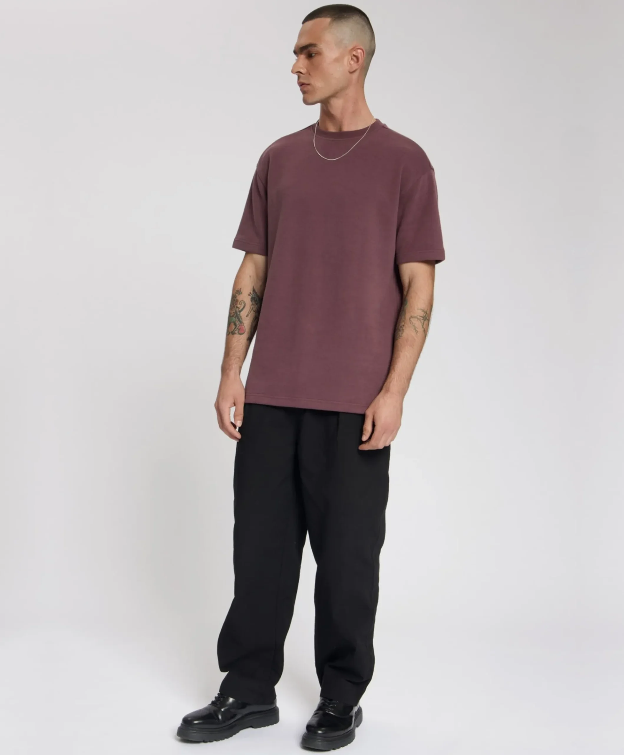 Heren T-shirt paars
