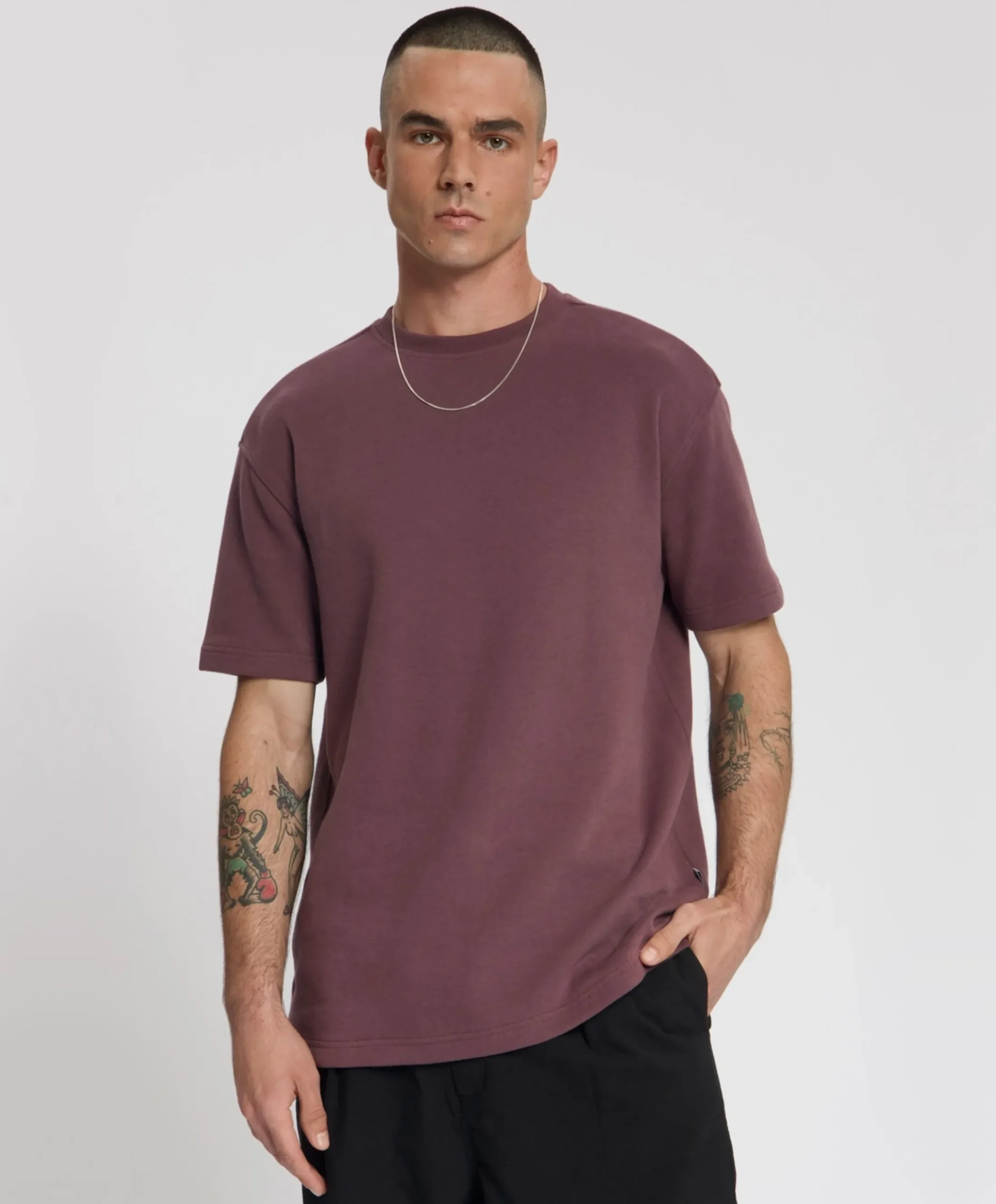 Heren T-shirt paars