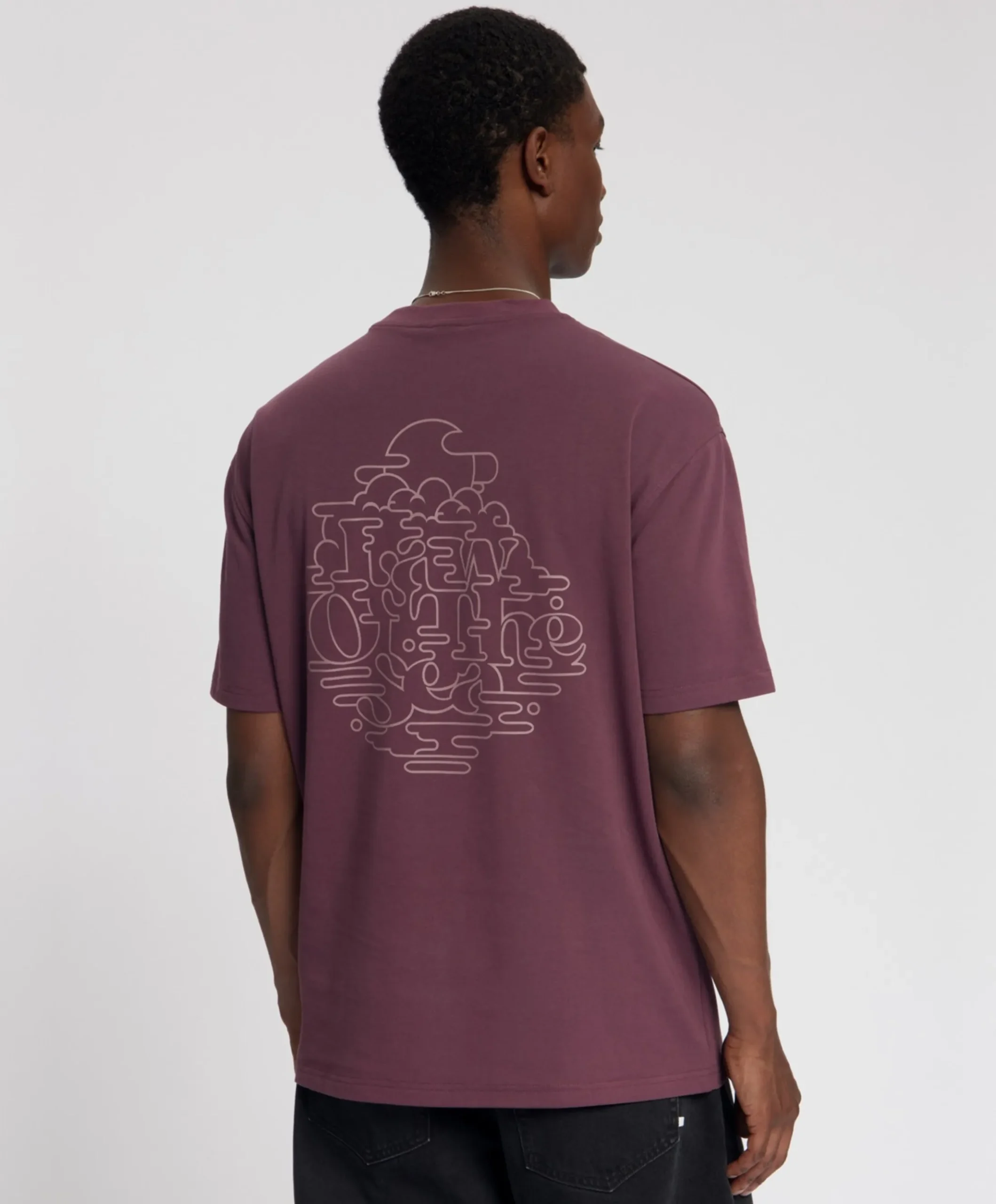 Heren T-shirt paars