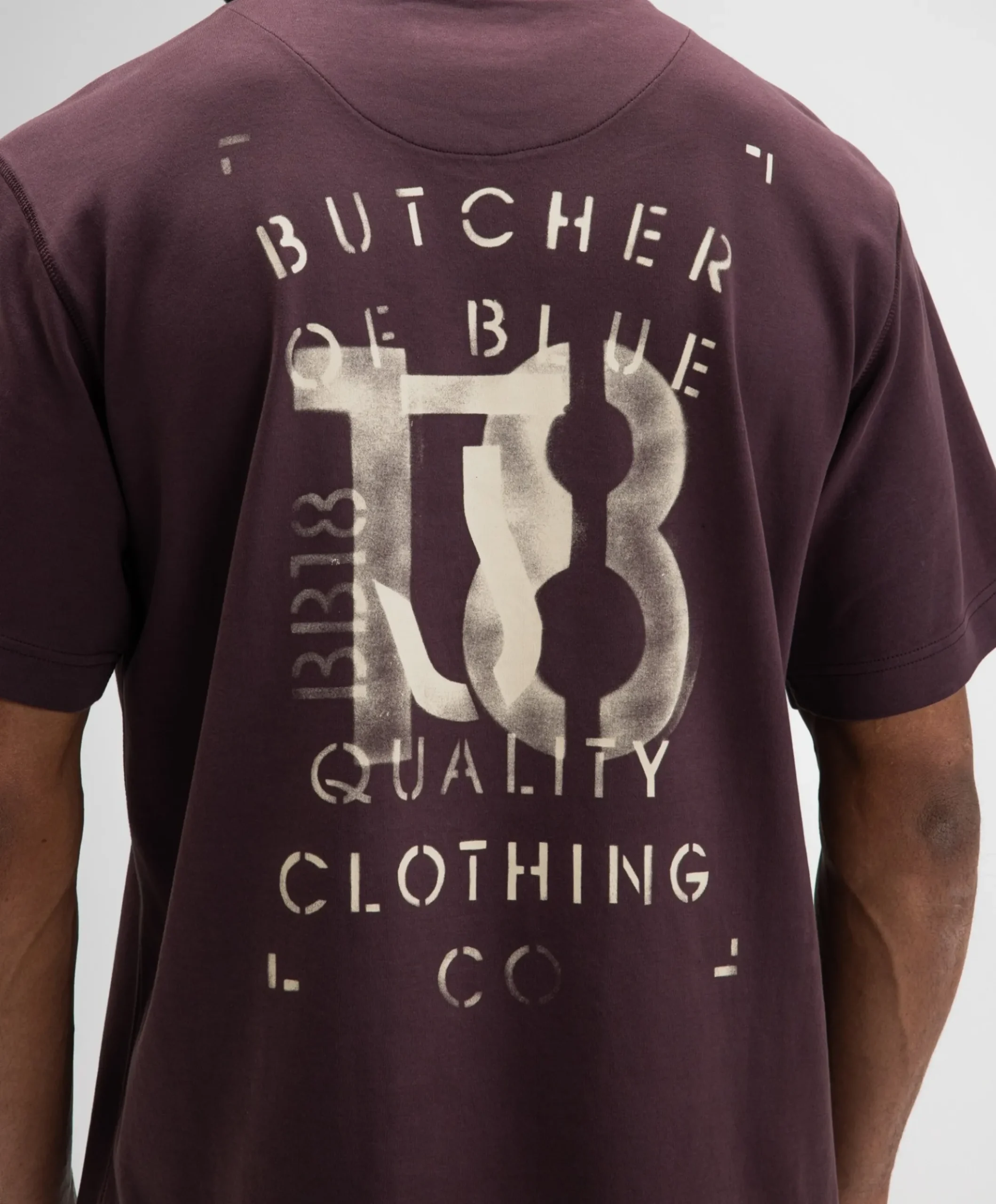 Heren T-shirt paars