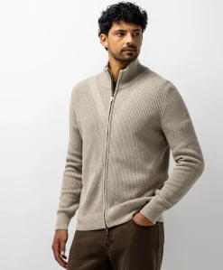 Heren vest beige