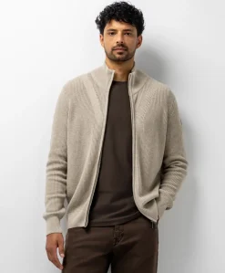 Heren vest beige