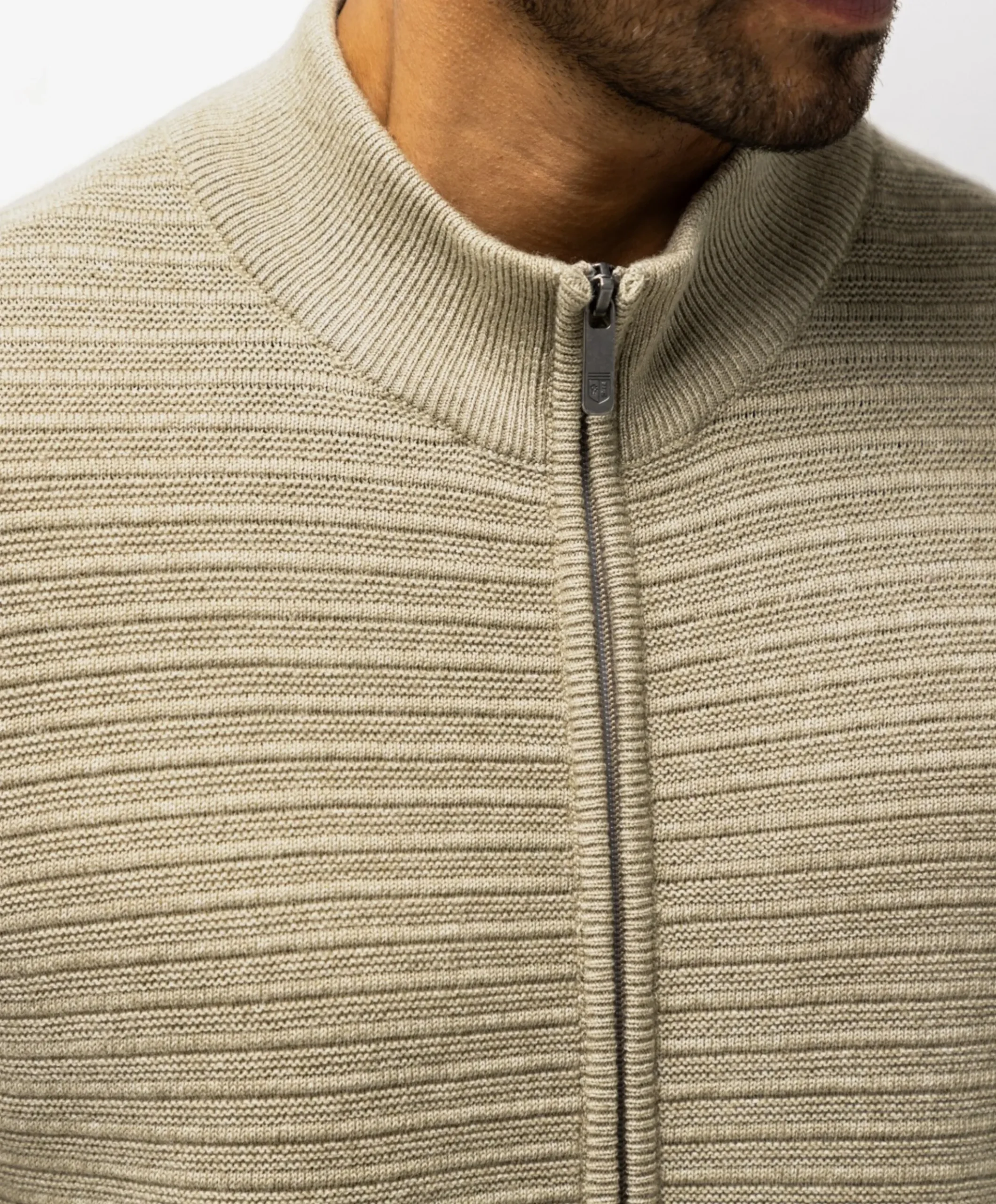 Heren vest beige