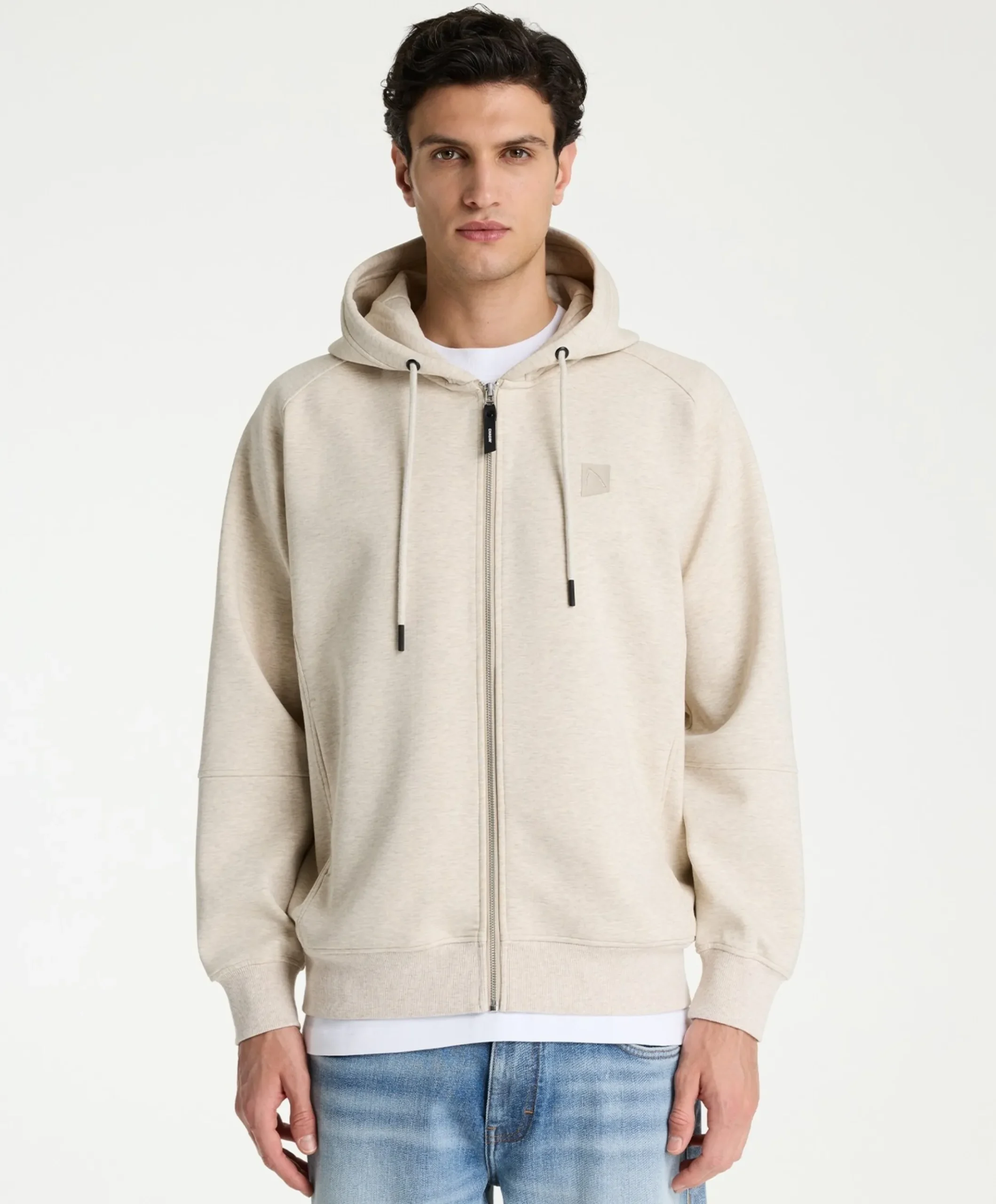 Heren vest beige