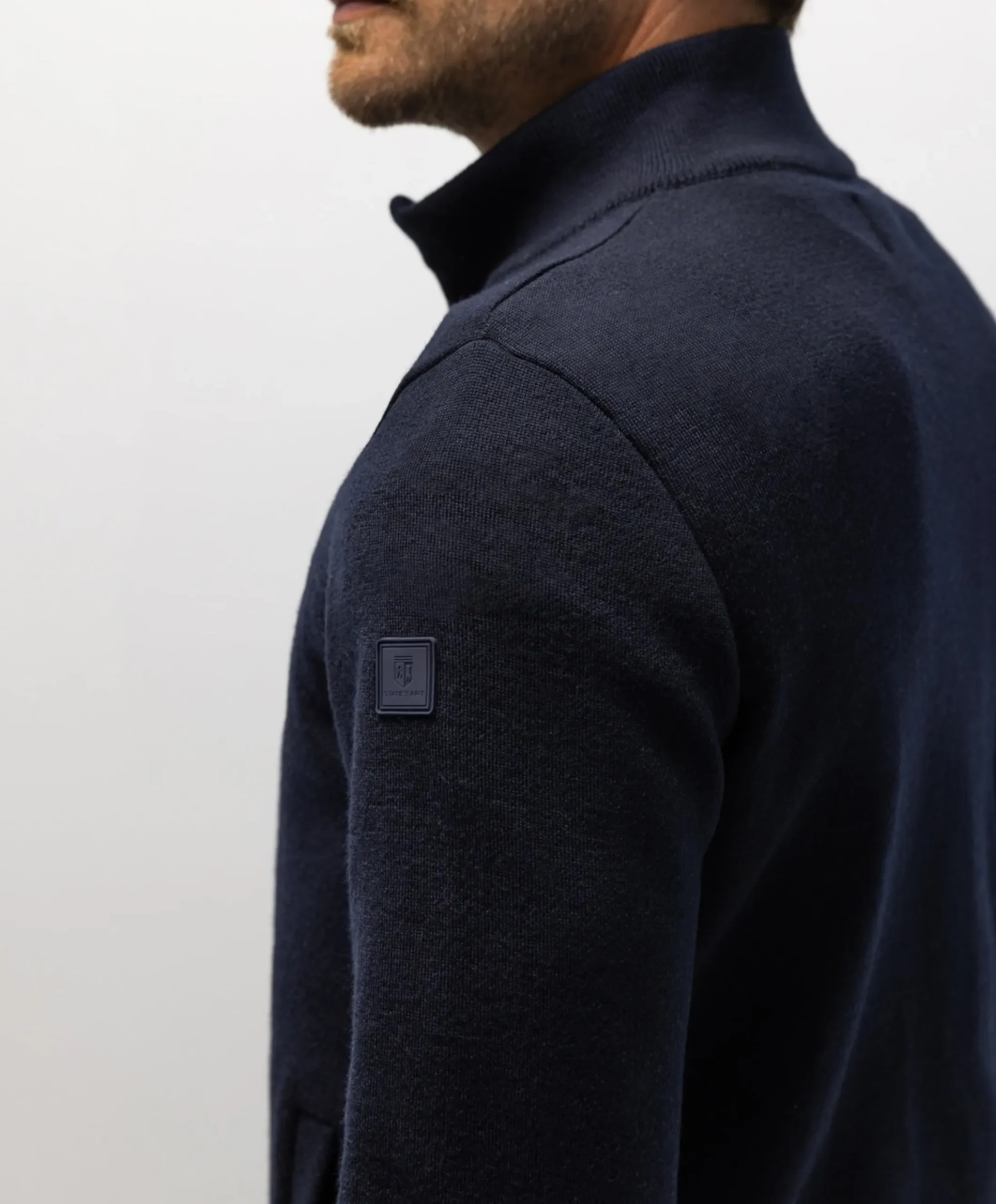Heren vest blauw